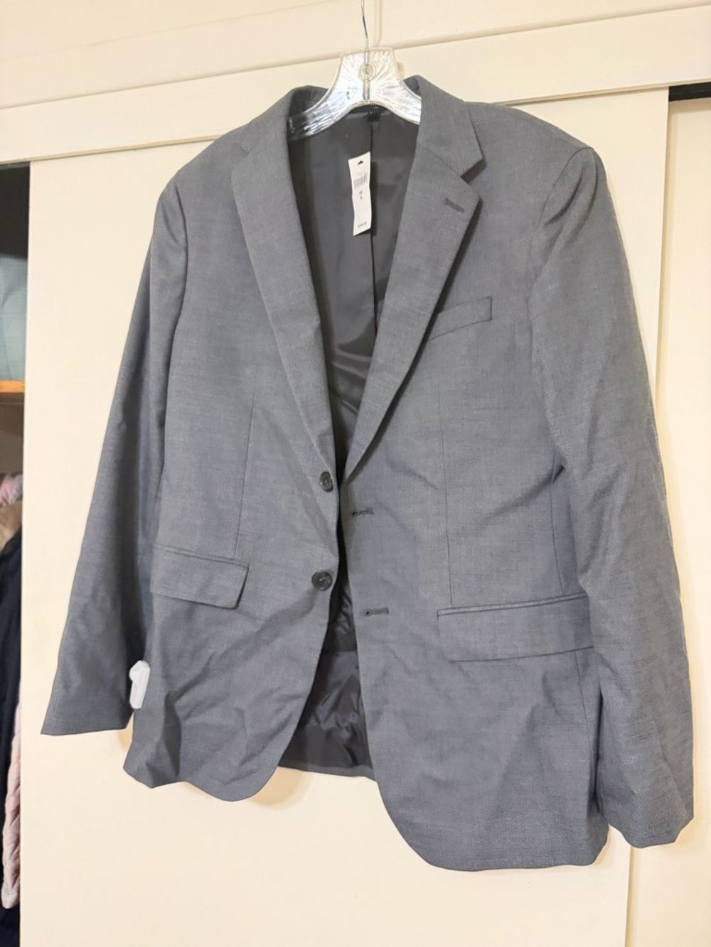 Banana Republic Men's Gray Two-Button Sport Coat